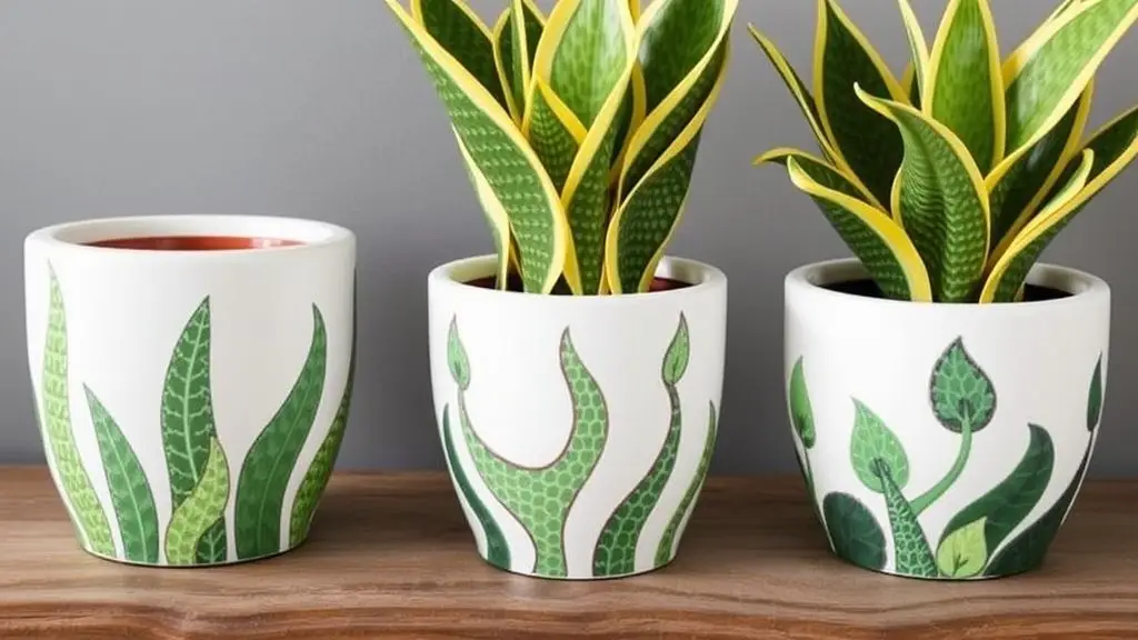 Decorative Snake Plant Pots